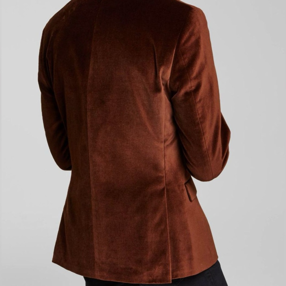 Men’s ALFANI Brown Velvet Slim Fit Blazer / Suit Jacket